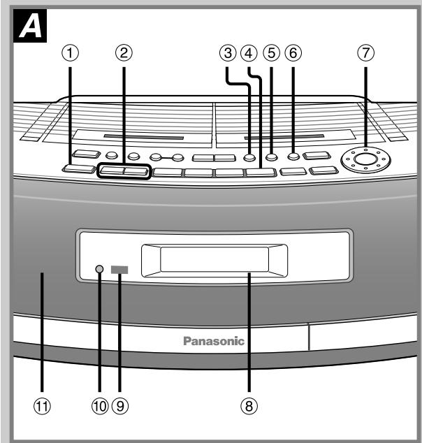 PANASONIC RX-ED50A - Retrait des piles - 1