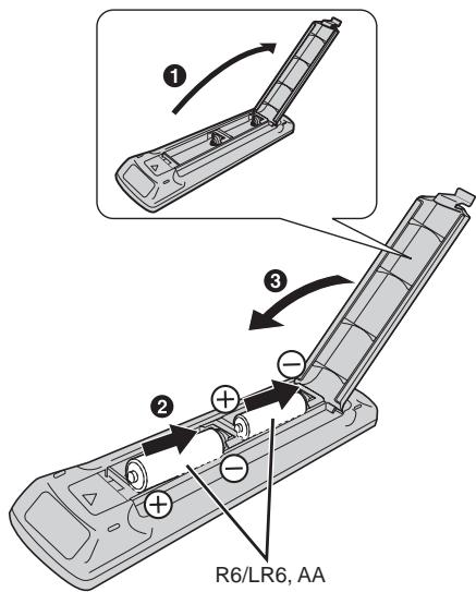 PANASONIC SC-AK280 - Préparation de la télécommande - 1