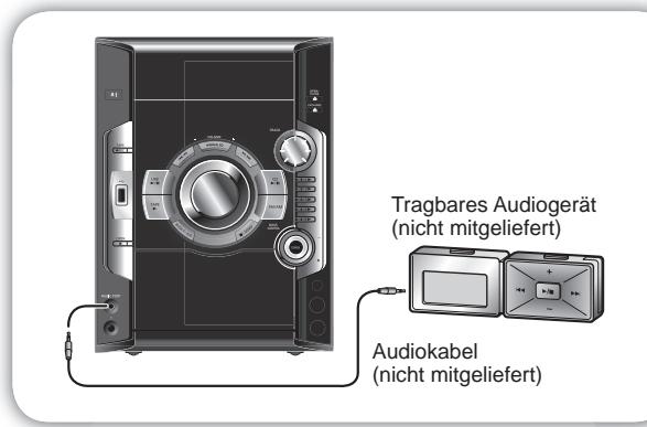 PANASONIC SC-AK280 - Anschluss an ein tragbares Audiogerät - 1