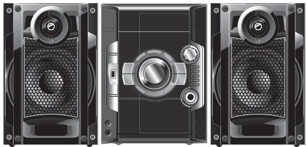 PANASONIC SC-AK280 - Emplacement des enceintes - 1
