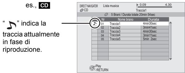 PANASONIC SC-BT200 - ② Premere [▲, ▼] per selezionare la traccia e premere [OK]. - 1