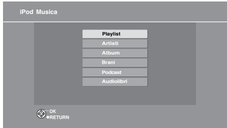 PANASONIC SC-BT200 - ① Premere [iPod] per selezionare “IPOD”. - 1