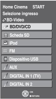 PANASONIC SC-BT200 - Visualizzare il menu START - 4