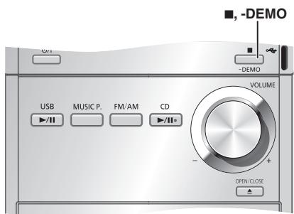 PANASONIC SC-PM5 - Disattivazione della funzione di dimostrazione - 1