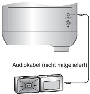 PANASONIC SC-PM5 - Anschluss an ein tragbares Audiogerät - 1
