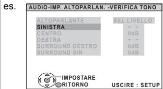 PANASONIC SC-PT170 - Accedere alla modalità verifica tono. - 1