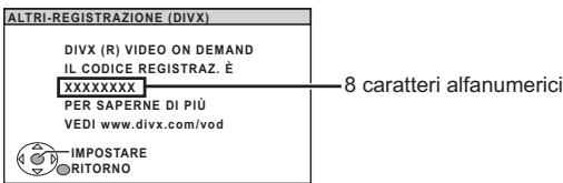PANASONIC SC-PT170 - Visualizzare il codice di registrazione dell'unità - 1