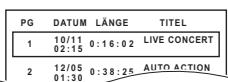 PANASONIC SC-PT480 - Wiedergabe der Programme - 1