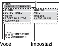 Cambiare le impostazioni dellettore 2