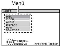 PANASONIC SC-PT70 - Ändern der Einstellungen des Wiedergabegeräts - 1