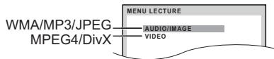 PANASONIC SC-PT70 - Utiliser MENU LECTURE - 1