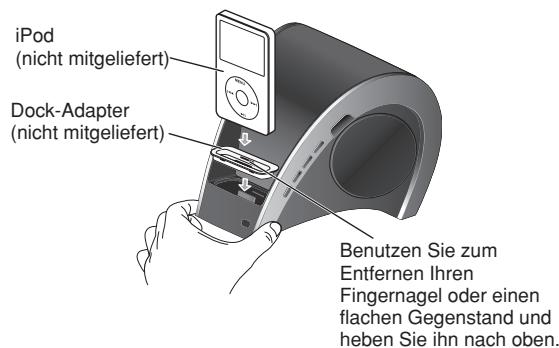 PANASONIC SC-SP100EG - SchlieBen Sie den iPod oder das iPhone an das Hauptgerät an. - 1