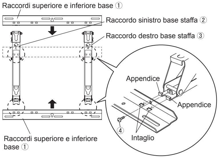 PANASONIC TY-WK4P1RW - Assemblaggio della staffa di montaggio su parete - 1