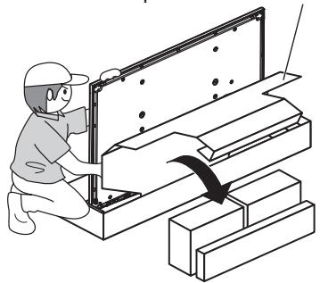 PANASONIC TY-WK5P1SW - Instalar os espaçadores de isolamento no ecran - 1