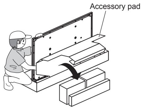 PANASONIC TY-WK5P1SW - Attaching the insulation spacers to the display unit - 1