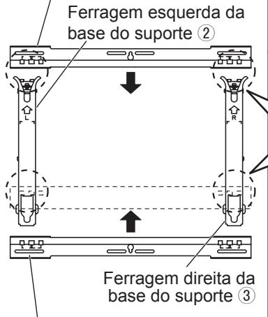 PANASONIC TY-WK5P1SW - Montagem do suporte de instalacao na parede - 2