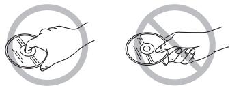 PANASONIC VW-BN2 - ■ Discs richtig halten - 1