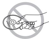 PANASONIC VW-BN2 - ■ How to hold a disc - 2