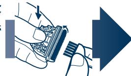 PANASONIC ER1610 - Het mes reinigen - 3