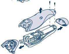 PANASONIC ER1610 - Remoção das baterias recarregáveis incorpORAdas - 5