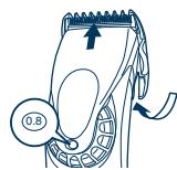 PANASONIC ER1610 - Uso del tagliacapelli - 2