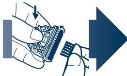 PANASONIC ER1610 - Reinigung der Klinge - 3