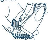 PANASONIC ER1610 - Entfernen des Aufsatzes vom Haarschneidegerät - 1