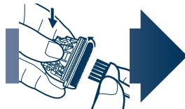 PANASONIC ER1610 - Nettoyage de la lame - 3