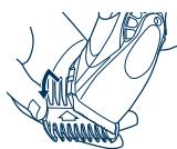 PANASONIC ER1610 - Removing the attachment from the clipper - 1