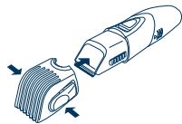 PANASONIC ER2403 - Remplacement des piles - 2