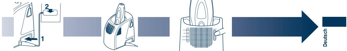 PANASONIC ES8109 - ▶ Vorbereitung des Selbstreinigungs-Ladegeräts - 3