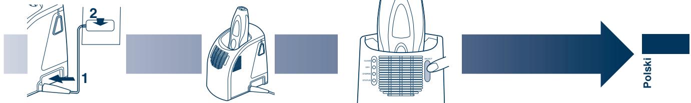 PANASONIC ES8109 - ▶ Przygotowanie samoczyszczącej ładowarki - 2