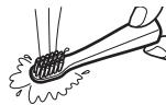 PANASONIC EW-DS11 - Nettoyage de la brosse - 1