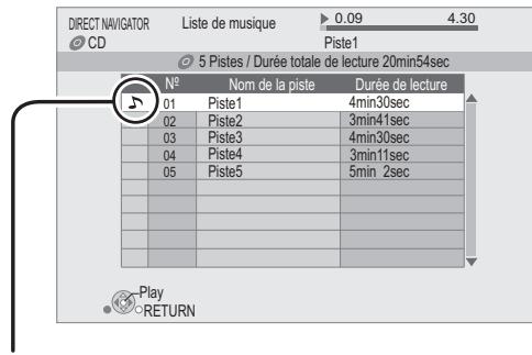 DIRECT NAVIGATOR Liste de musique CD Piste1 0.09 4.30 5 Pistes / Durée totale de lecture 20min54sec N° Nom de la piste Durée de lecture 01 Piste1 4min30sec 02 Piste2 3min41sec 03 Piste3 4min30sec 04 Piste4 3min11sec 05 Piste5 5min 2sec Play RETURN