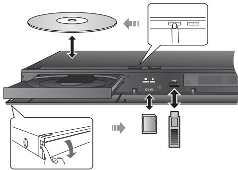 PANASONIC SC-BTT262EG - Pour introduire ou retirer un support - 1