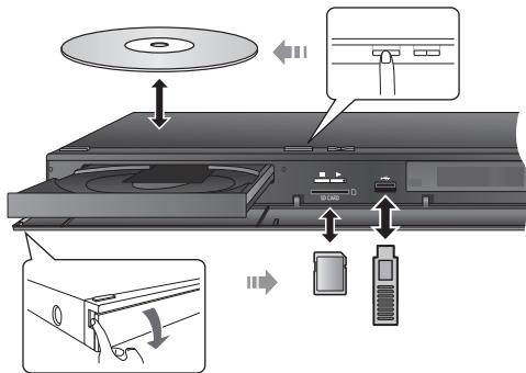 PANASONIC SC-BTT262EG - Inserimento o rimozione dei supporti - 1