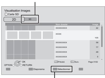 PANASONIC SC-BTT362EG - Appuyez sur [, ] pour sélectionner le dossier voulu, puis appuyez sur [OK]. - 1