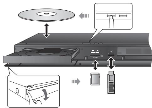 PANASONIC SC-BTT362EG - Pour introduire ou retirer un support - 1