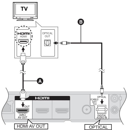 PANASONIC SC-BTT362EG - Si la prise HDMI du téléviseur n'est pas labélisée "HDMI (ARC) - 1