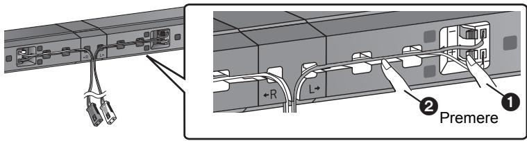 PANASONIC SC-HTB15EG - Collegare i cavi del diffusore. - 1
