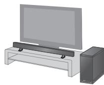 PANASONIC SC-HTB15EG - Quando si collocano i diffusori su un tavolo - 2