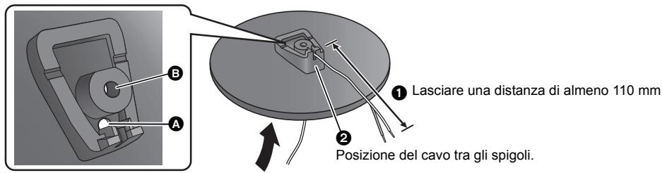 PANASONIC SC-HTB15EG - Far passare il cavo del diffusore attraverso la base. - 1