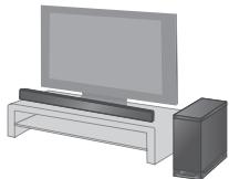 PANASONIC SC-HTB15EG - Pour placer les enceintes sur un meuble - 3
