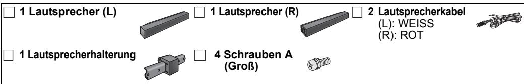 PANASONIC SC-HTB15EG - Positionieren Sie die Lautsprecher in der Waagerechten - 1