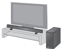 PANASONIC SC-HTB15EG - Pour placer les enceintes sur un meuble - 2