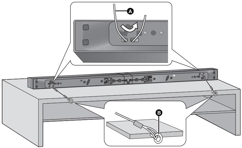PANASONIC SC-HTB15EG - W przypadku montażu głośników na ścianie - 3