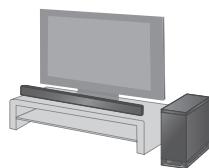 PANASONIC SC-HTB15EG - W przypadku montażu głośników na stoliku - 2