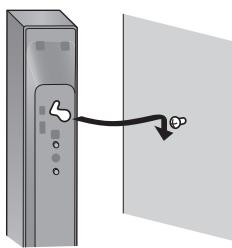 PANASONIC SC-HTB15EG - Fissare saldamente il diffusore/i diffusori sulle viti facendole passare attraverso i fori. - 1