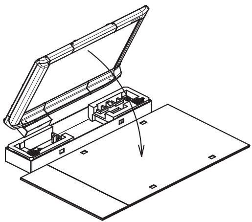 PANASONIC UB-5338C - Retirer le sac en plastique de protection et coucher l'appareil sur le carton d'emballage avec la surface du film écran vers le bas. - 1