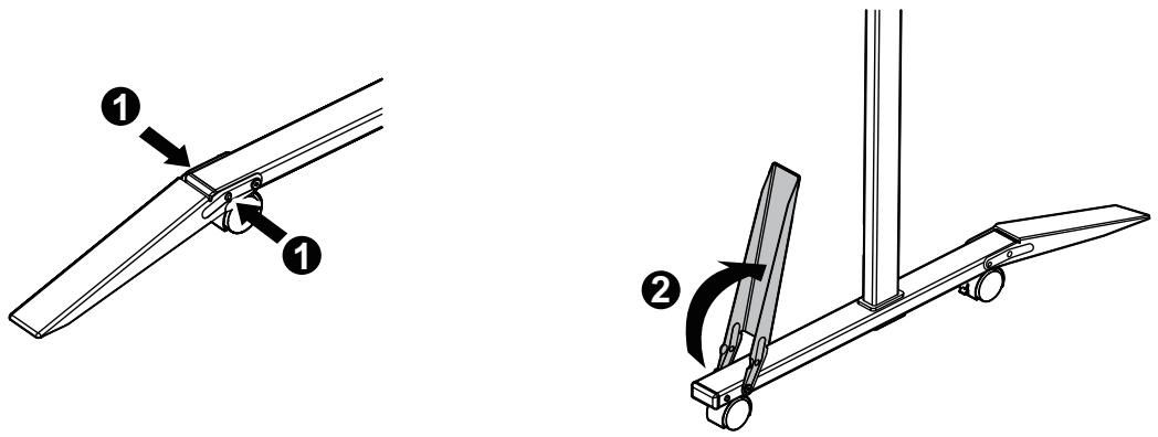 PANASONIC UB-5338C - Tirer les pattes de rallonge stabilisatrices vers le bas. - 2
